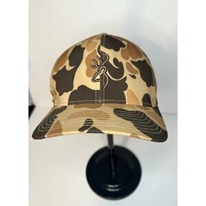 Browning Hat Cap Strap Back Mens One Size Camo Buckmark Hunting Twill Outdoor